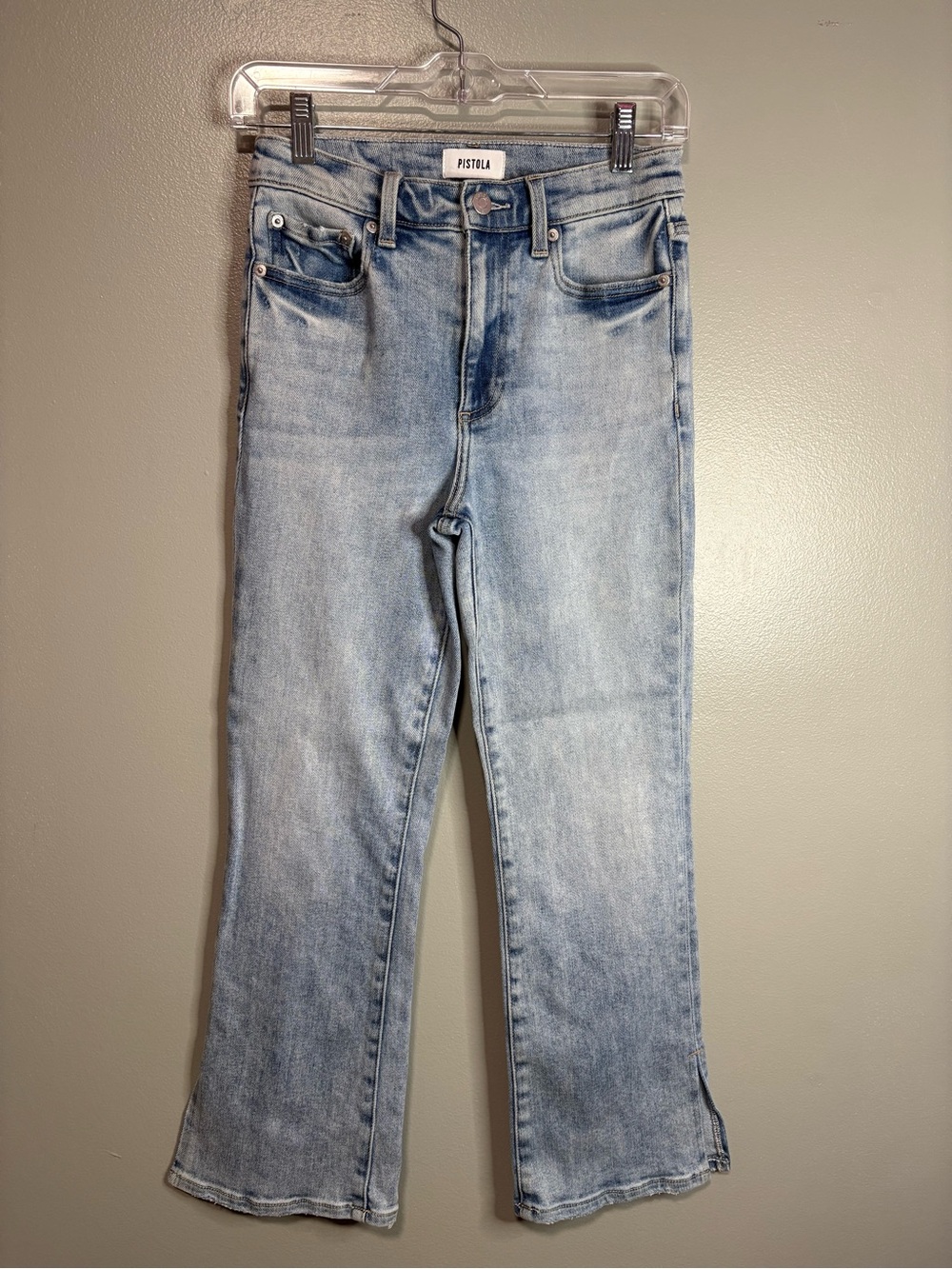 Pistola Light Wash Cropped Kick Flare Jeans – Size 26